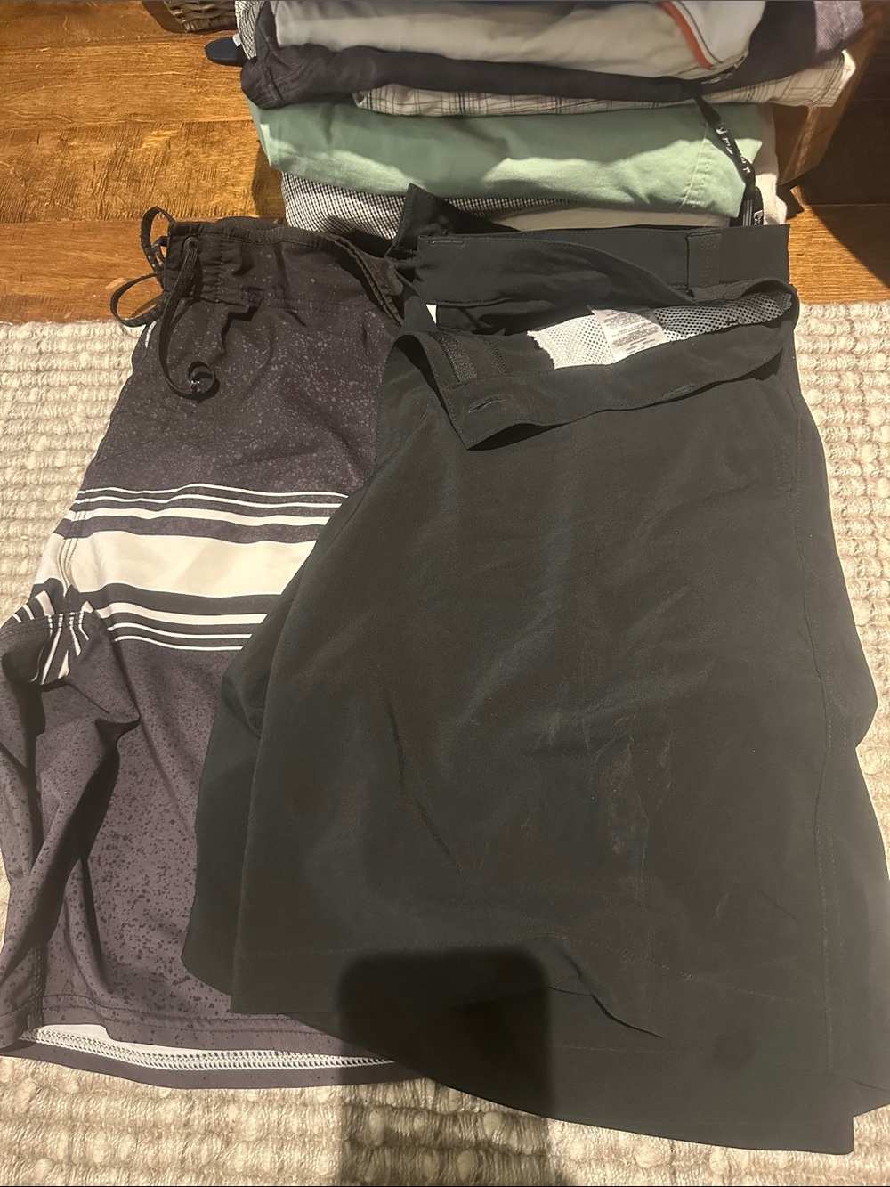 Black Athletic Skort with Built-in Shorts